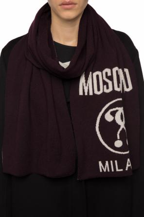 Szal z wyszytym logo, zdjęcie 2 Szal z wyszytym logo od Moschino